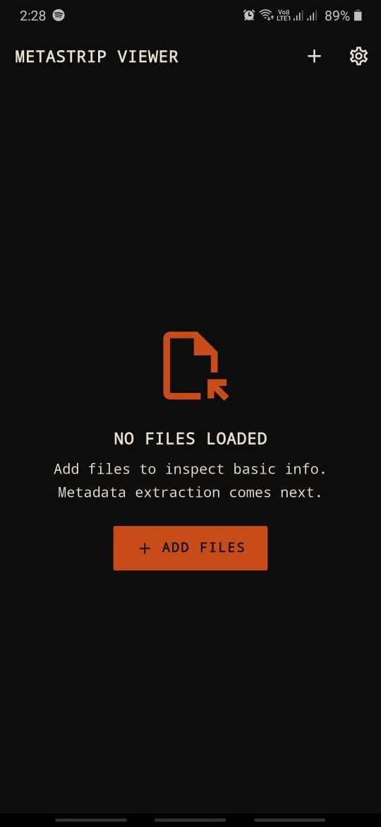 Layar Viewer: tambahkan file untuk diperiksa