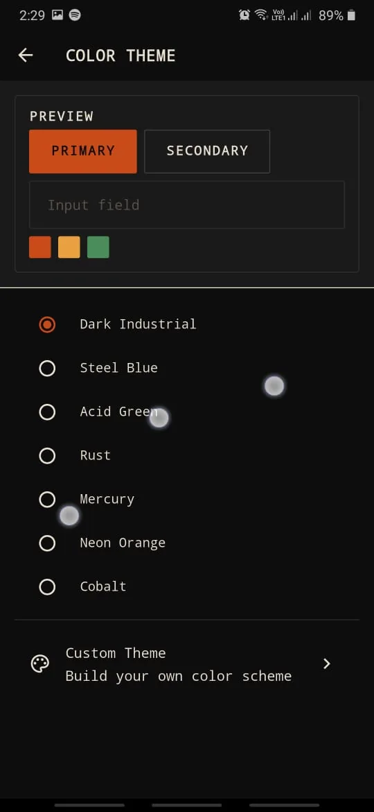 Pilihan 7 tema warna